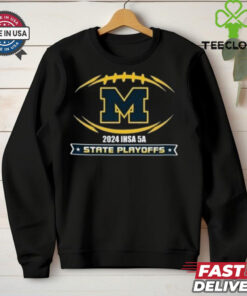 Official Michigan Wolverines 2024 IHSA 5A State Playoffs Marion Wildcat Football t shirt