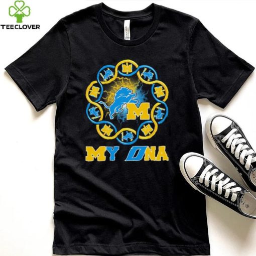 Official Michigan Wolverines And Detroit Lions My DNA Shirt