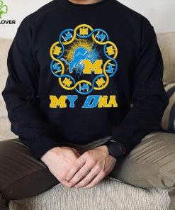 Official Michigan Wolverines And Detroit Lions My DNA Shirt