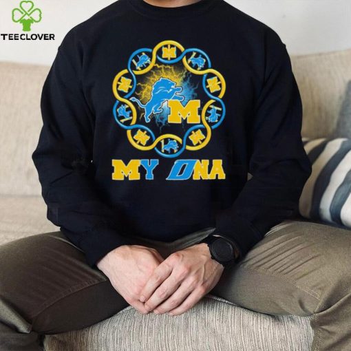 Official Michigan Wolverines And Detroit Lions My DNA Shirt