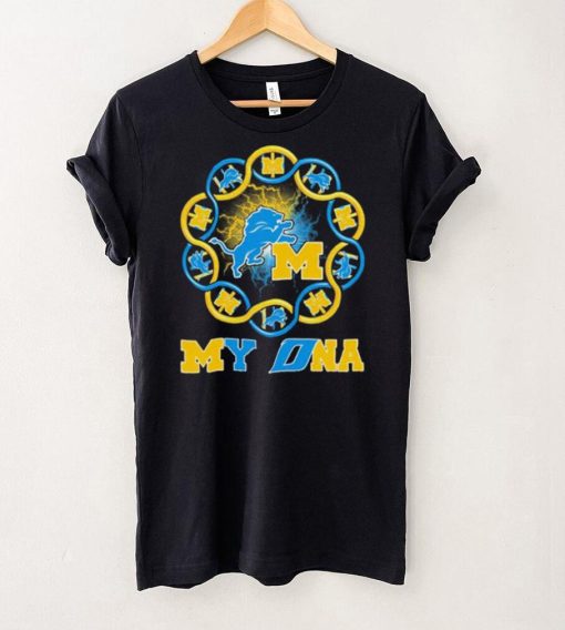 Official Michigan Wolverines And Detroit Lions My DNA Shirt