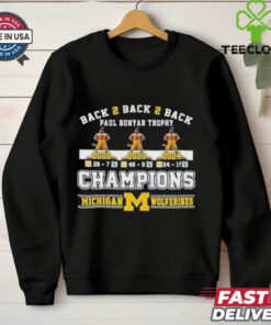 Official Michigan Wolverines Back 2 Back 2 Back Paul Bunyan Trophy Champions Unisex T Shirt 1 Official Michigan Wolverines Back 2 Back 2 Back Paul Bunyan Trophy Champions Unisex T Shirt