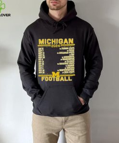 Official Michigan Wolverines Champion 2024 Football Schedule Shirt