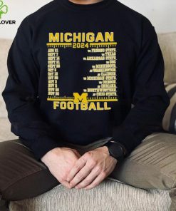 Official Michigan Wolverines Champion 2024 Football Schedule Shirt