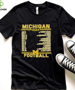 Official Michigan Wolverines Champion 2024 Football Schedule Shirt