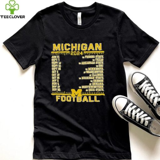 Official Michigan Wolverines Champion 2024 Football Schedule Shirt