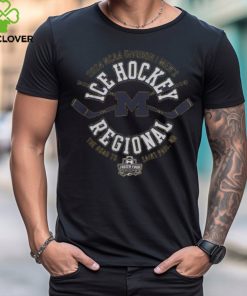 Official Michigan Wolverines D I Men’s Ice Hockey Regional   Maryland Heights   Champion Tee Shirt