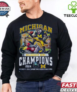 Official Michigan Wolverines Reliaquest Bowl Champions 2025 T Shirt