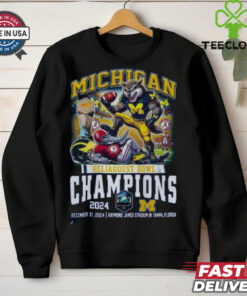 Official Michigan Wolverines Reliaquest Bowl Champions 2025 T Shirt