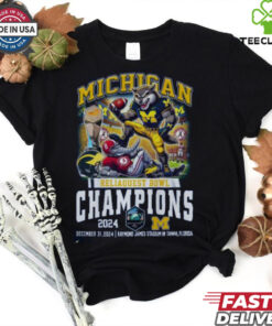 Official Michigan Wolverines Reliaquest Bowl Champions 2025 T Shirt