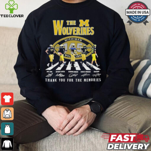 Official Michigan Wolverines Thank You For The Memories Of 145 Years The Wolverines T Shirt