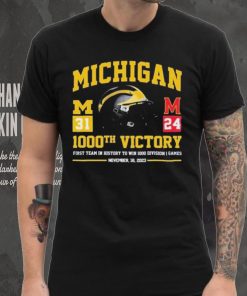 Official Michigan Wolverines Vs Maryland Terrapins 31 24 1000th Victory First Team In History To Win 1000 Wins Division 1 Games Shirt