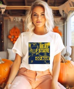 Official Michigan wolverines beat state go blue T shirt 2 Official Michigan wolverines beat state go blue T shirt