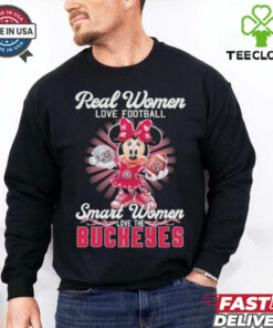 Official Mickey Minnie Real Women Love Football Smart Women Love The Ohio State Buckeyes T shirts