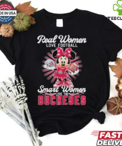 Official Mickey Minnie Real Women Love Football Smart Women Love The Ohio State Buckeyes T shirts