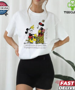 Official Mickey Minnie and with my one last gasping breath shirt