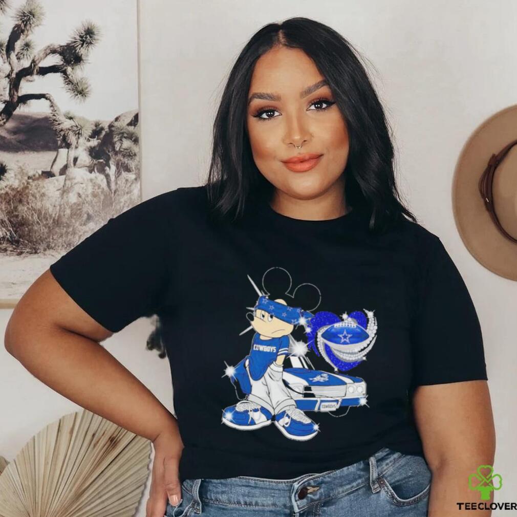 Official Mickey Mouse Dallas Cowboys Diamond Football Shirt Official Mickey Mouse Dallas Cowboys Diamond Football Shirt