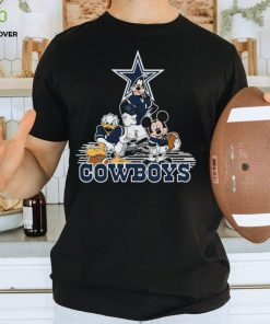 Official Mickey Mouse Donald Duck Goofy Playing Dallas Cowboys American Football Shirt