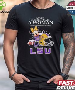 Official Mickey Mouse Never Underestimate A Woman Who Understands Football And Love LSU Tigers Shirt 2 Official Mickey Mouse Never Underestimate A Woman Who Understands Football And Love LSU Tigers Shirt
