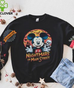 Official Mickey Mouse Nightmare On Main Street Disney Halloween T Shirt