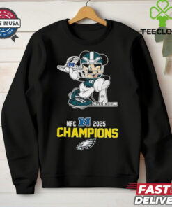 Official Mickey Mouse Philadelphia Eagles Super Bowl LIX NFC 2025 Champions NFL T shirts