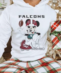 Official Mickey Mouse Player Atlanta Falcons Football Nfl Super Bowl Logo Shirt