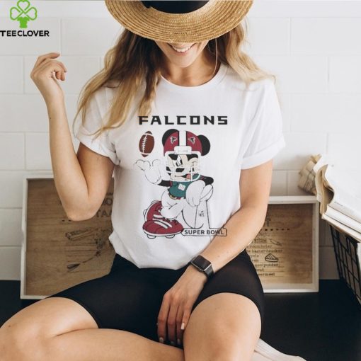 Official Mickey Mouse Player Atlanta Falcons Football Nfl Super Bowl Logo Shirt