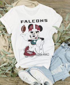 Official Mickey Mouse Player Atlanta Falcons Football Nfl Super Bowl Logo Shirt