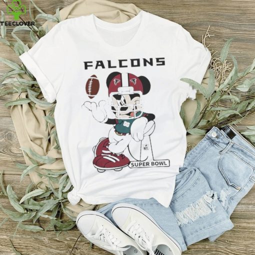 Official Mickey Mouse Player Atlanta Falcons Football Nfl Super Bowl Logo Shirt