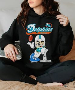 Official Mickey Mouse X Miami Dolphins Disney Inspired Super Bowl Football T Shirt