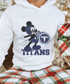 Official Mickey Mouse dancing Tennessee Titans cartoon football logo shirt