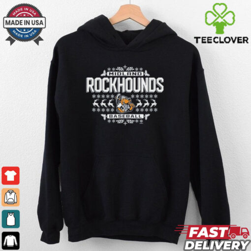 Official Midland RockHounds Baseball Holiday Yuletide Ugly Christmas Shirt
