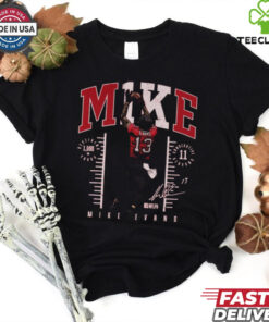 Official Mike Evans Tampa Bay Buccaneers M1KE 1000 Receiving Yards 11 Consecutive Seasons NFLPA Signature t shirt