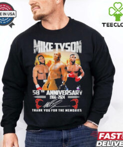 Official Mike Tyson 58th Anniversary 1966 2024 Thank You For The Memories Shirt