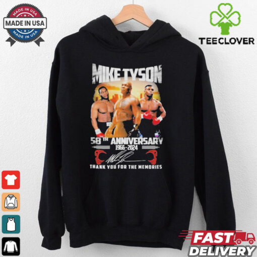 Official Mike Tyson 58th Anniversary 1966 2024 Thank You For The Memories Shirt