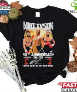 Official Mike Tyson 58th Anniversary 1966 2024 Thank You For The Memories Shirt