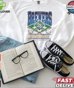 Official Milwaukee Brewers White Straight Shot 47 Franklin Fashion Shirt