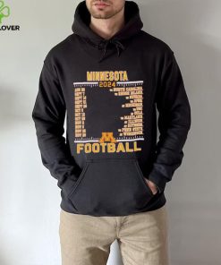 Official Minnesota Golden Gophers Champion 2024 Football Schedule Shirt