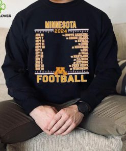 Official Minnesota Golden Gophers Champion 2024 Football Schedule Shirt