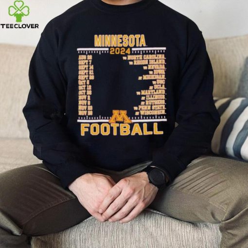 Official Minnesota Golden Gophers Champion 2024 Football Schedule Shirt