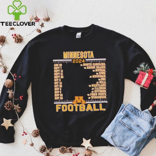 Official Minnesota Golden Gophers Champion 2024 Football Schedule Shirt