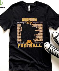 Official Minnesota Golden Gophers Champion 2024 Football Schedule Shirt