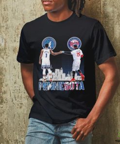 Official Minnesota Sports Teams Anthony Edwards And Byron Buxton Signatures Shirt