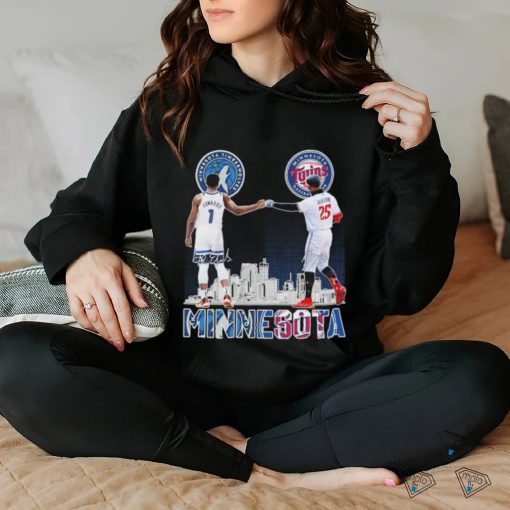 Official Minnesota Sports Teams Anthony Edwards And Byron Buxton Signatures Shirt