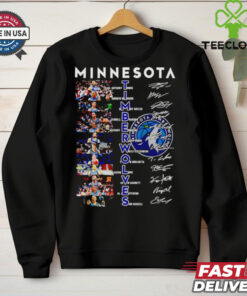 Official Minnesota Timberwolves Karl-Anthony Towns, Andrew Wiggins, Jimmy Butler Signatures Shirt featuring a standout design that showcases the signatures of these star players. Show your pride for the Timberwolves and their legendary trio with this unique, signature-inspired apparel.
