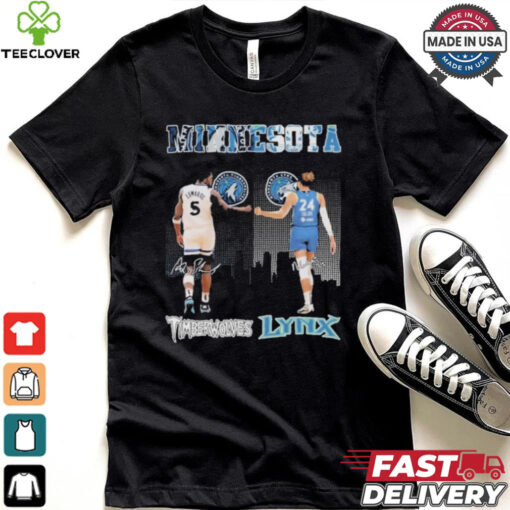 Official Minnesota Timberwolves Minnesota Lynx True Basketball Spirit T Shirt