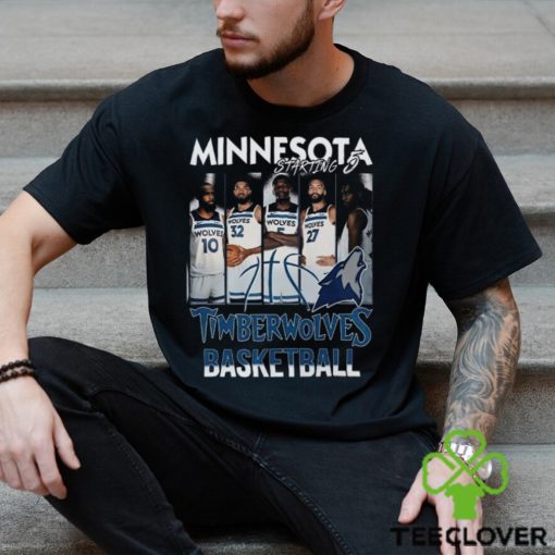 Official Minnesota Timberwolves Starting 5 Basketball Shirt