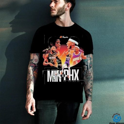 Official Minnesota Timberwolves X Phoenix Suns Locked in To The First Round Of The 2024 Playoffs Shirt