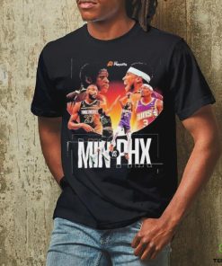 Official Minnesota Timberwolves X Phoenix Suns Locked in To The First Round Of The 2024 Playoffs Shirt