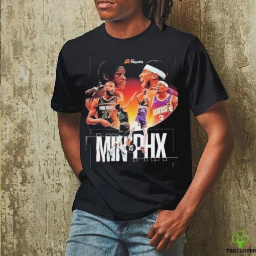 Official Minnesota Timberwolves X Phoenix Suns Locked in To The First Round Of The 2024 Playoffs Shirt